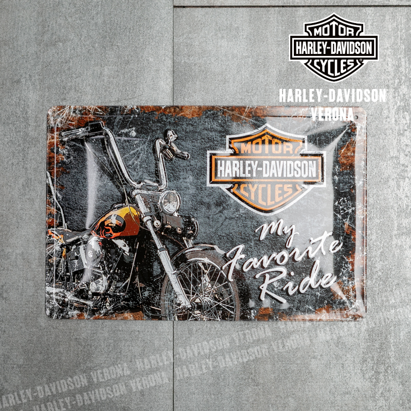 Insegna Metalllica Harley-Davidson® Favourite Ride