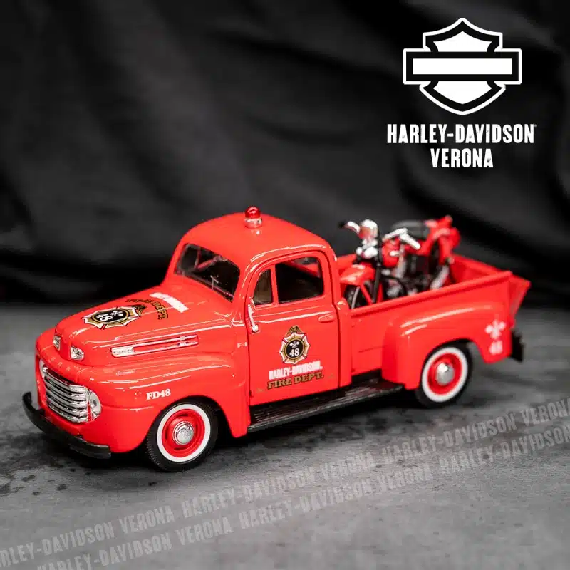 Modellino Harley-Davidson® EL Knucklehead 1936 + Pickup Ford F-1 1948 - immagine 7