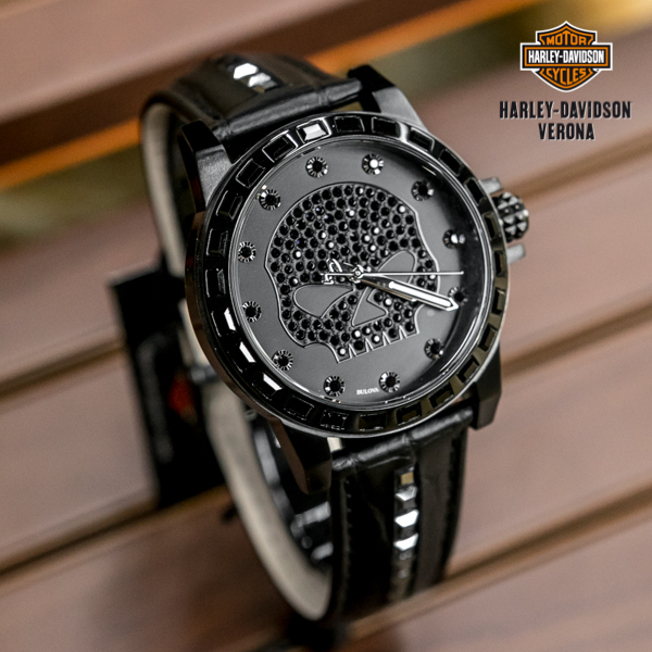 Harley-Davidson Occhiali Da Lettura Unisex Stile Classico | Montatura Rettangolare In Plastica, 2.00 Diottrie, Nero, Con Placca Metallica Logo Bar & Shield