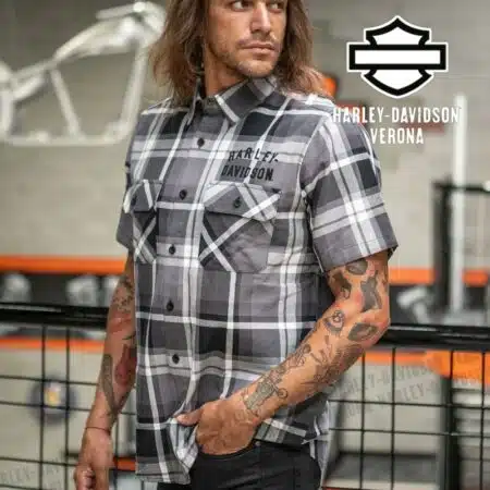 Camicia Da Uomo Harley-Davidson® Staple Black&White