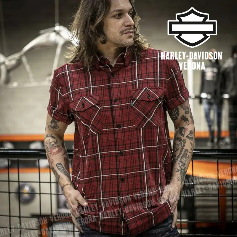 Camicia Manica Corta Harley-Davidson® Essence Red - immagine 2