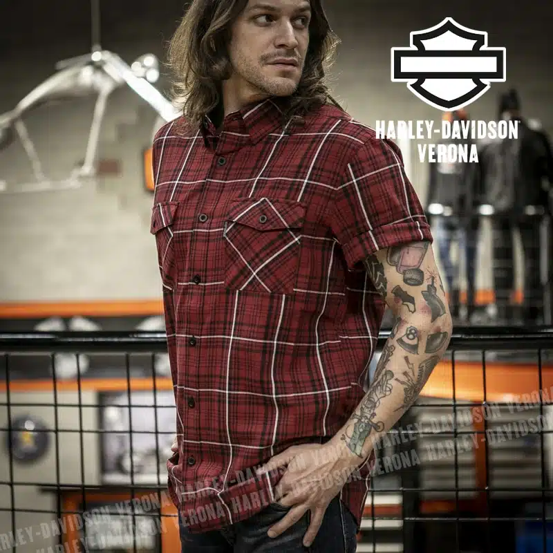 Camicia Manica Corta Harley-Davidson® Essence Red - immagine 3
