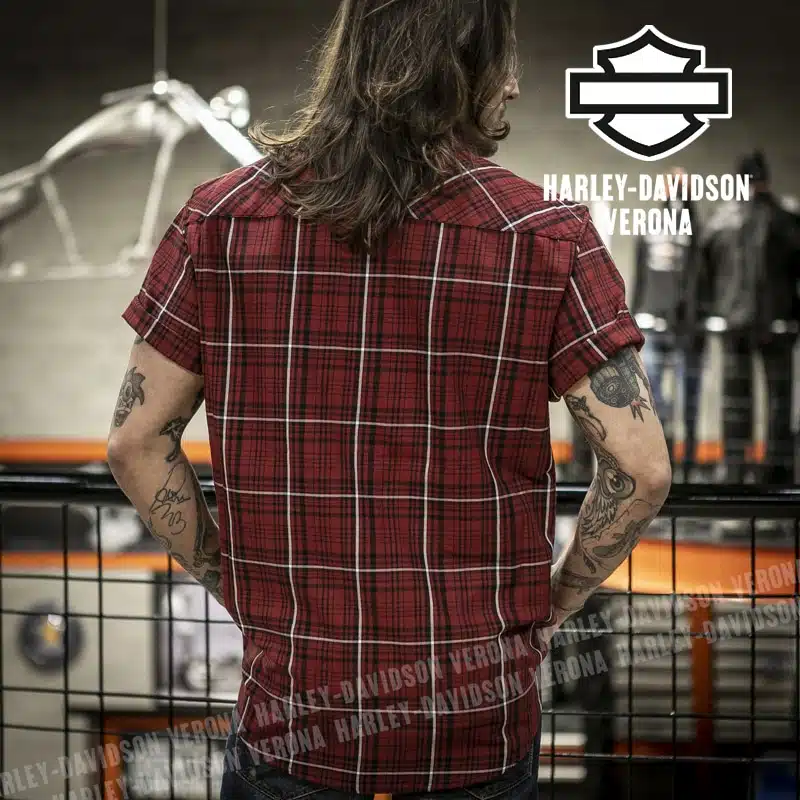 Camicia Manica Corta Harley-Davidson® Essence Red - immagine 4