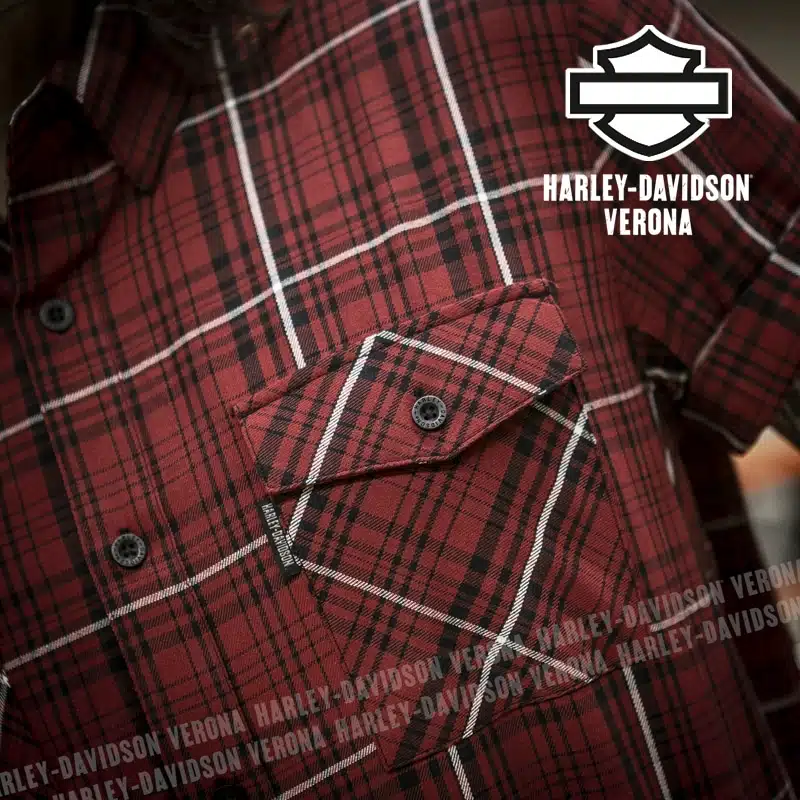 Camicia Manica Corta Harley-Davidson® Essence Red - immagine 5