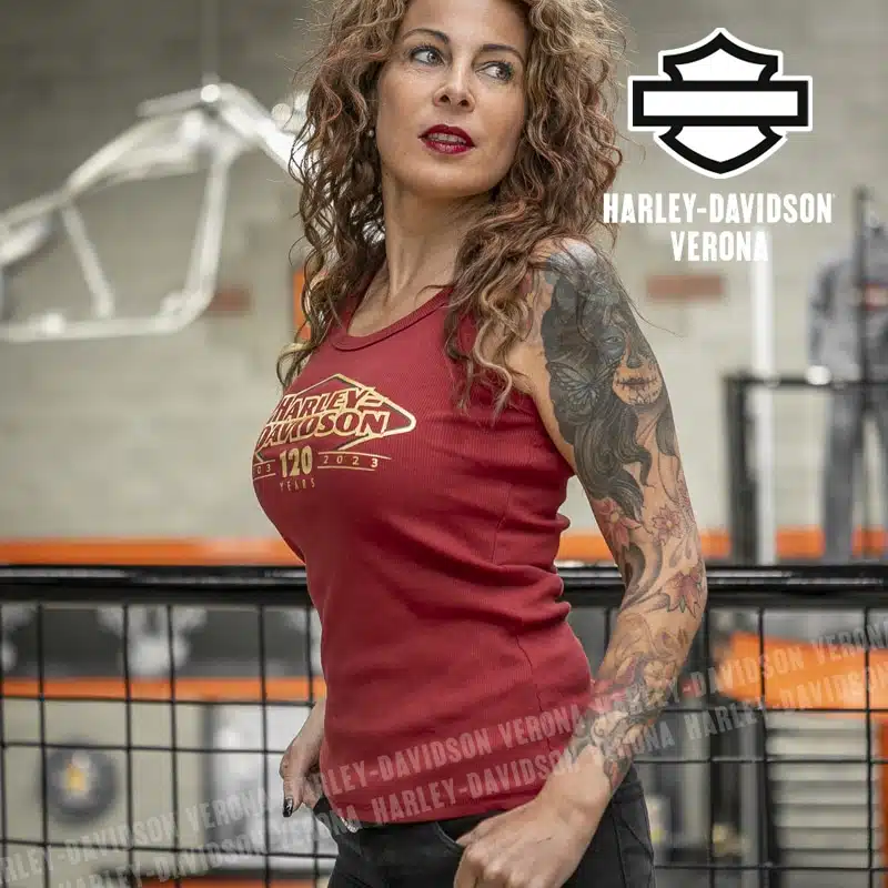 Canotta Harley-Davidson® Ultra Classic 120esimo Anniversario Red - immagine 3