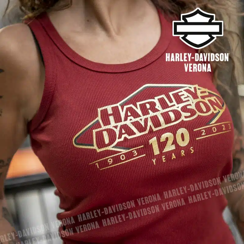 Canotta Harley-Davidson® Ultra Classic 120esimo Anniversario Red - immagine 6