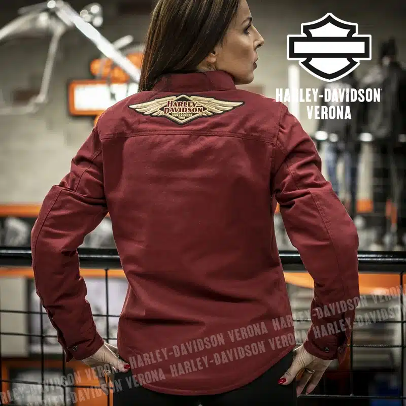Giacca Camicia Da Donna Harley-Davidson® 120esimo Anniversario Operative Red