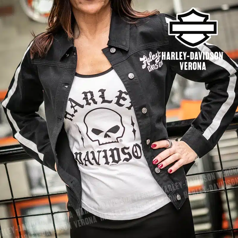 Giacca denim Harley-Davidson® White Stripe - immagine 5