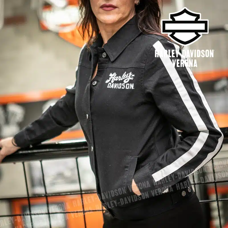 Giacca denim Harley-Davidson® White Stripe - immagine 4