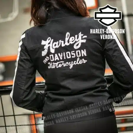 Giacca denim Harley-Davidson® White Stripe