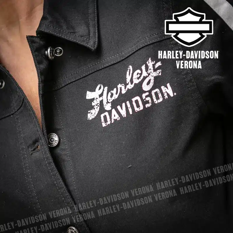Giacca denim Harley-Davidson® White Stripe - immagine 6