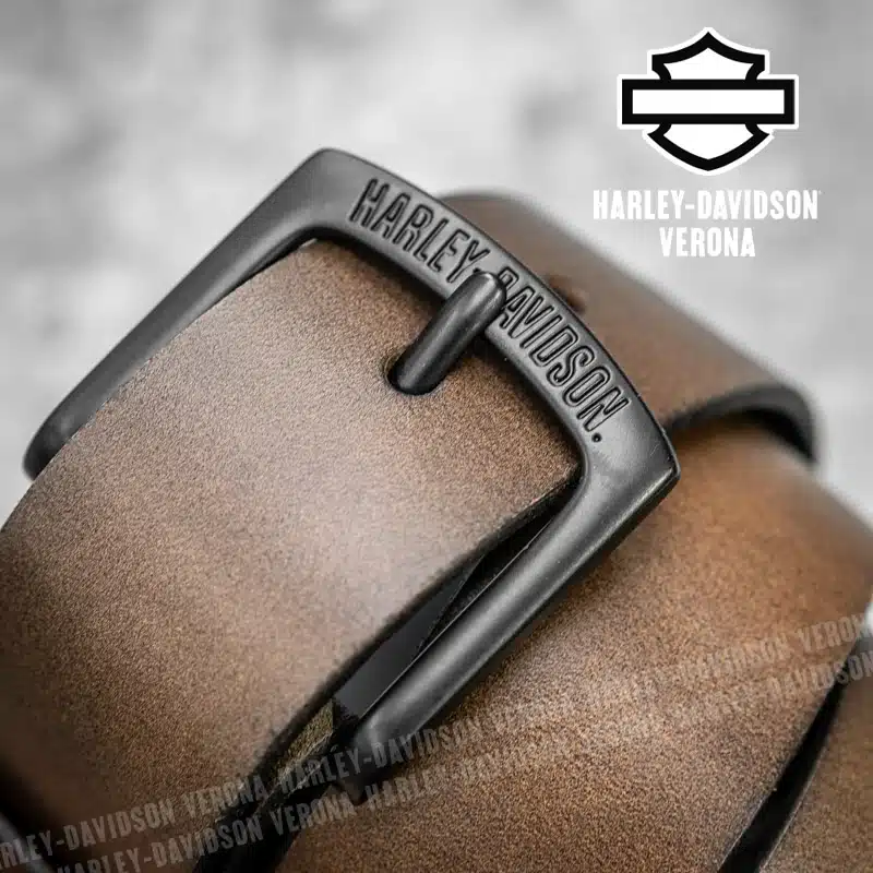 Cintura in pelle Harley-Davidson® Matteblack - immagine 3