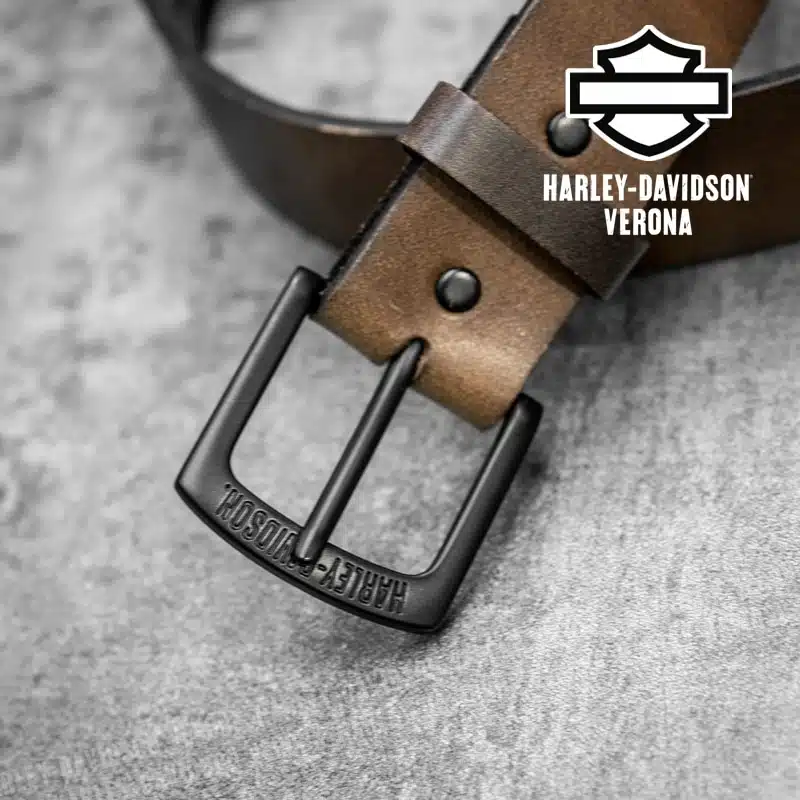 Cintura in pelle Harley-Davidson® Matteblack - immagine 4