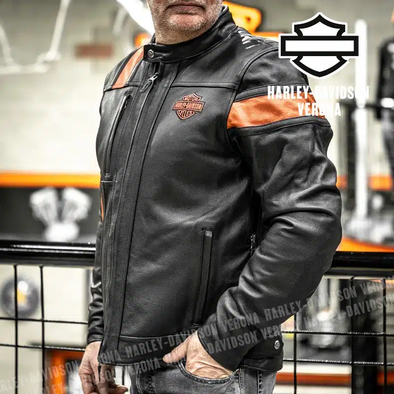 Giacca in Pelle Harley-Davidson® Impermeabile Hwy-100 - immagine 3