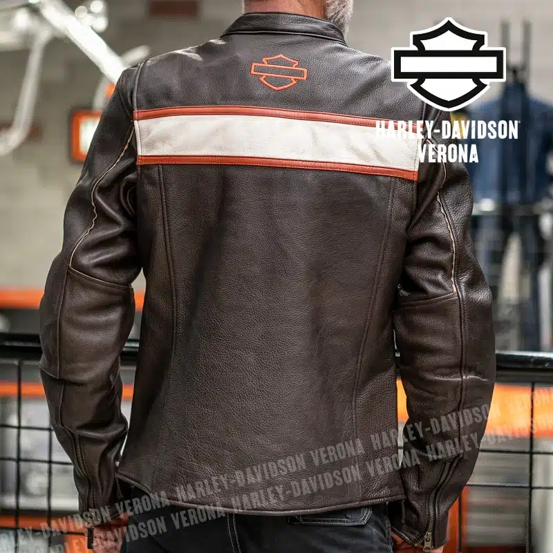 Giacca in Pelle Harley-Davidson® Victory Lane II - Java - immagine 4