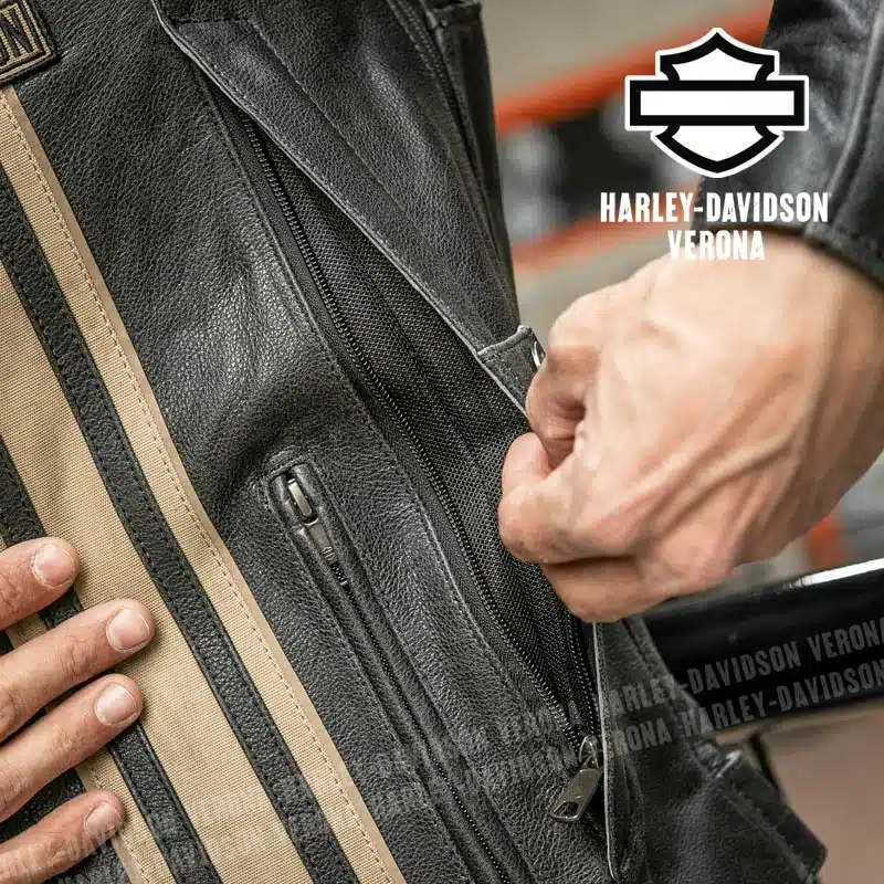 Giacca in Pelle Harley-Davidson® Passing Link II - immagine 11