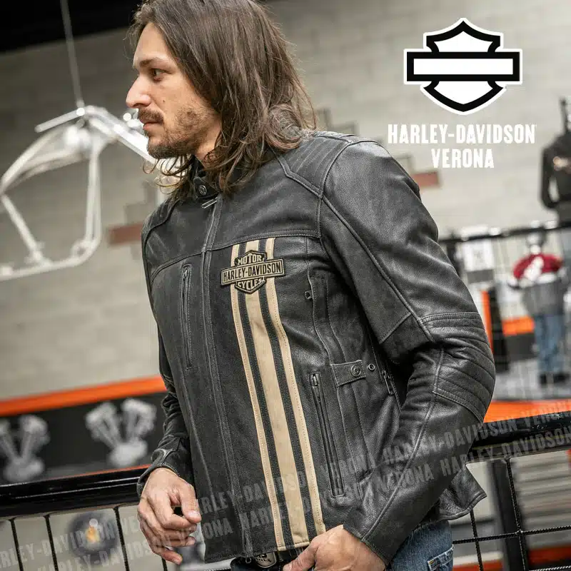Giacca in Pelle Harley-Davidson® Passing Link II - immagine 4