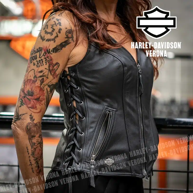 Gilet in pelle da donna Harley-Davidson® Avenue - immagine 5