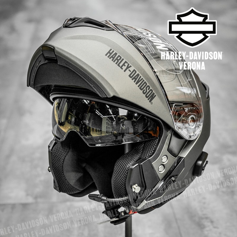 Casco Modulare Harley-Davidson® Bluetooth Outrush R Silver