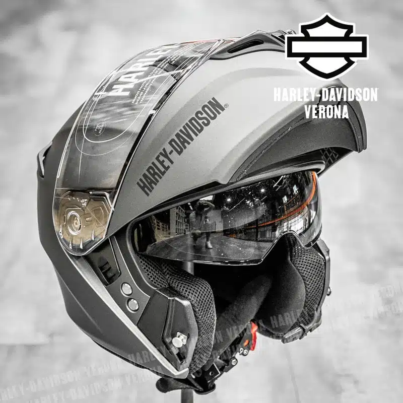 Casco Modulare Harley-Davidson® Bluetooth Outrush R - Silver - immagine 3