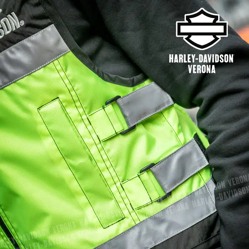 Gilet ad Alta Visibilità Harley-Davidson® Hi Vis Yellow Riflettente CE - immagine 7