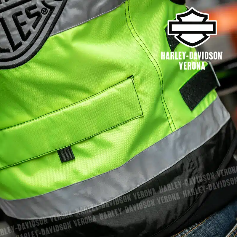Gilet ad Alta Visibilità Harley-Davidson® Hi Vis Yellow Riflettente CE - immagine 4