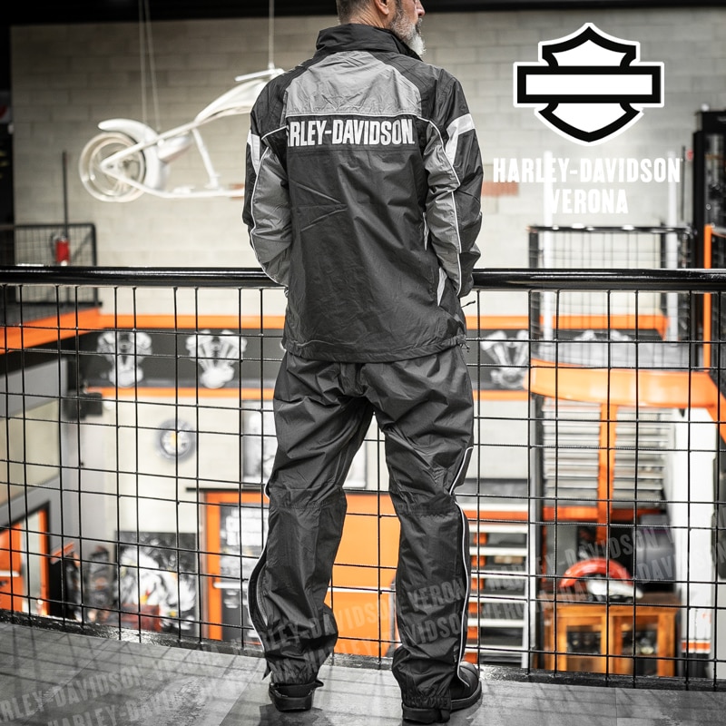 Harley-Davidson Pagliaccetto Neonato Unisex – Nero – 100% Cotone Con Ricamo