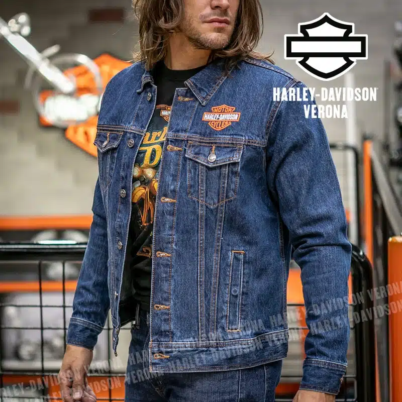 Giubbino in Jeans Da Uomo Harley-Davidson® Medium Wash