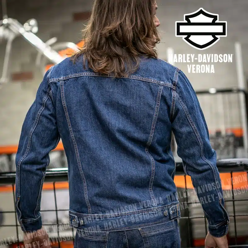 Giubbino in Jeans Da Uomo Harley-Davidson® Medium Wash - immagine 4