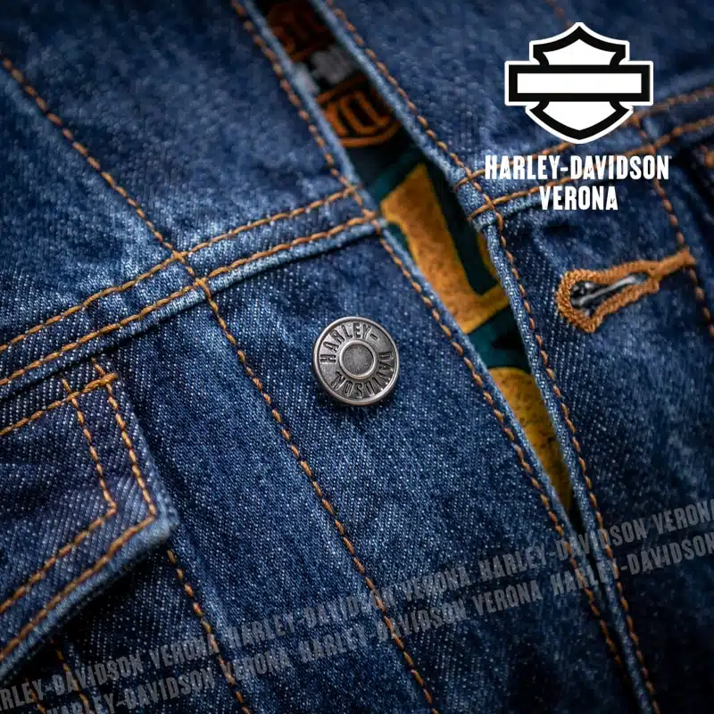 Giubbino in Jeans Da Uomo Harley-Davidson® Medium Wash - immagine 6