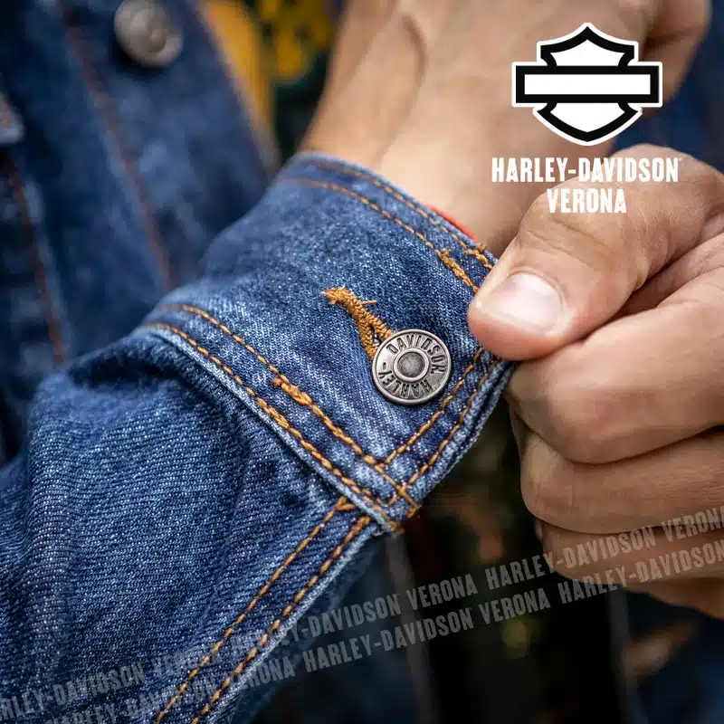 Giubbino in Jeans Da Uomo Harley-Davidson® Medium Wash - immagine 8