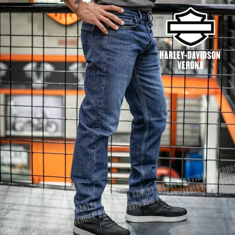 Jeans a Gamba Dritta Harley-Davidson® Wash Blue - immagine 3
