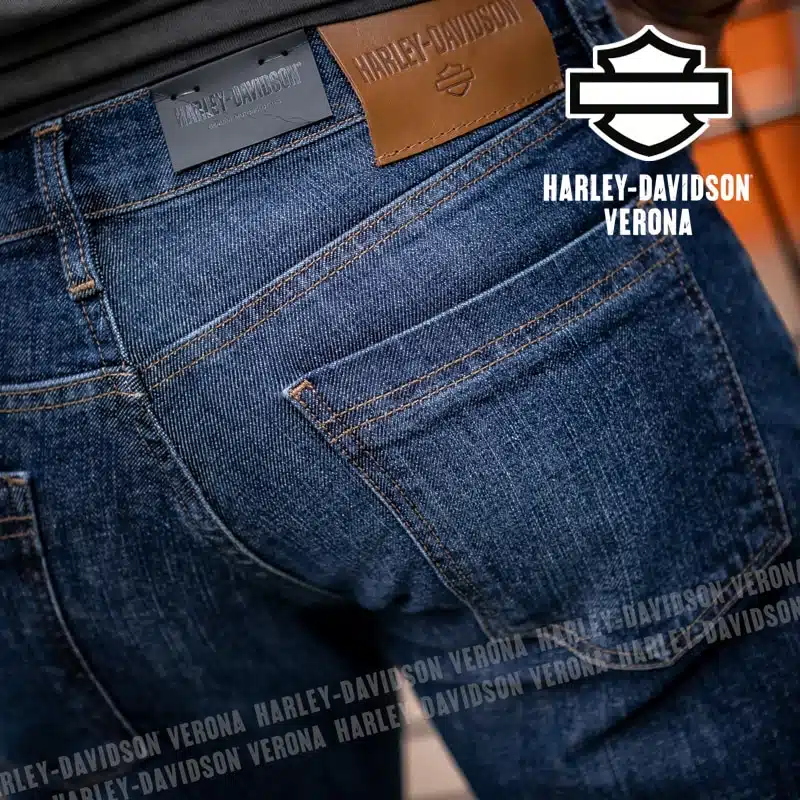 Jeans a Gamba Dritta Harley-Davidson® Wash Blue - immagine 5