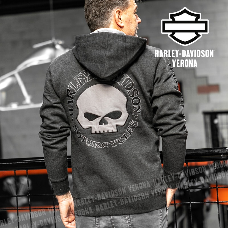 Felpa zippata con cappuccio Harley-Davidson® Willy G Grey