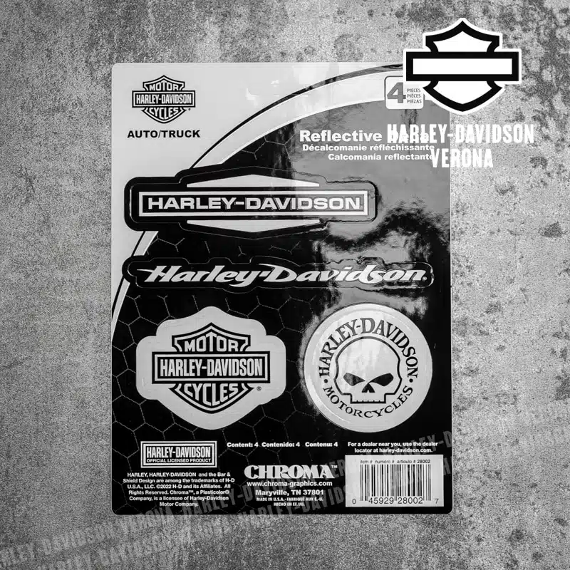 Adesivo Harley-Davidson® Silver Bar&Shield Assortment