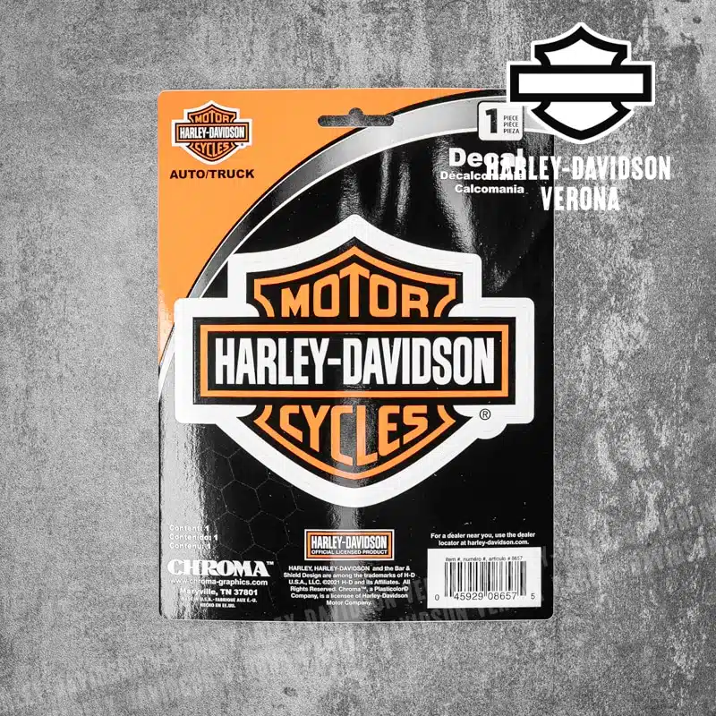 Adesivo Harley-Davidson® Silver Bar&Shield Org