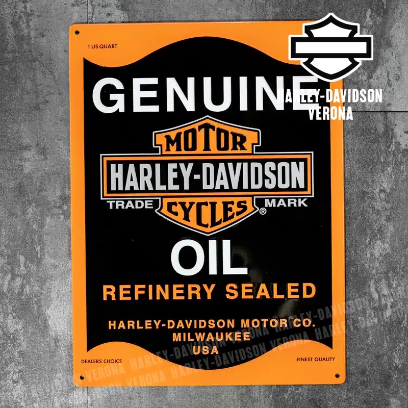 Insegna metallica Harley-Davidson® Oil Can