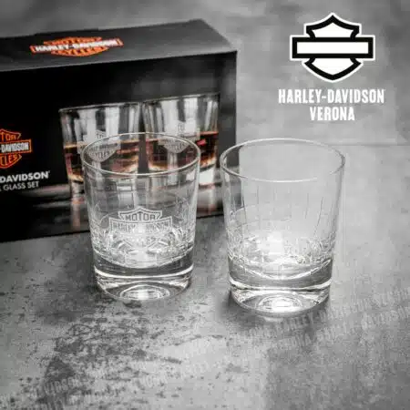 Set Bicchieri Harley-Davidson® Crystal Double Old Fashioned
