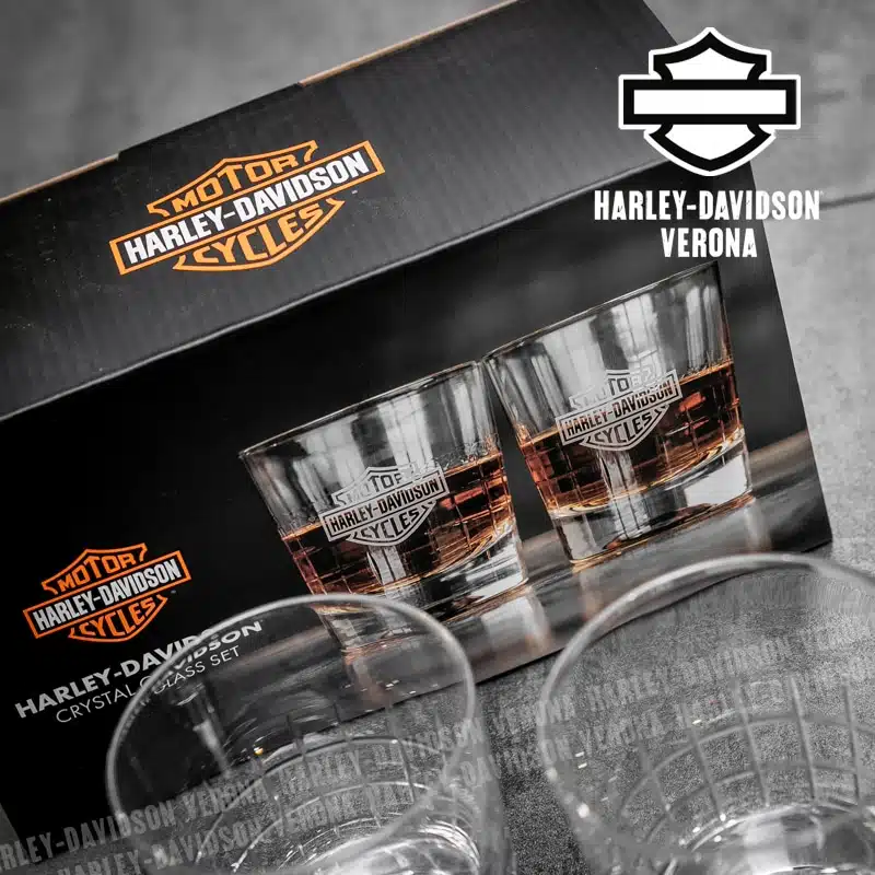 Set Bicchieri Harley-Davidson® Crystal Double Old Fashioned - immagine 5
