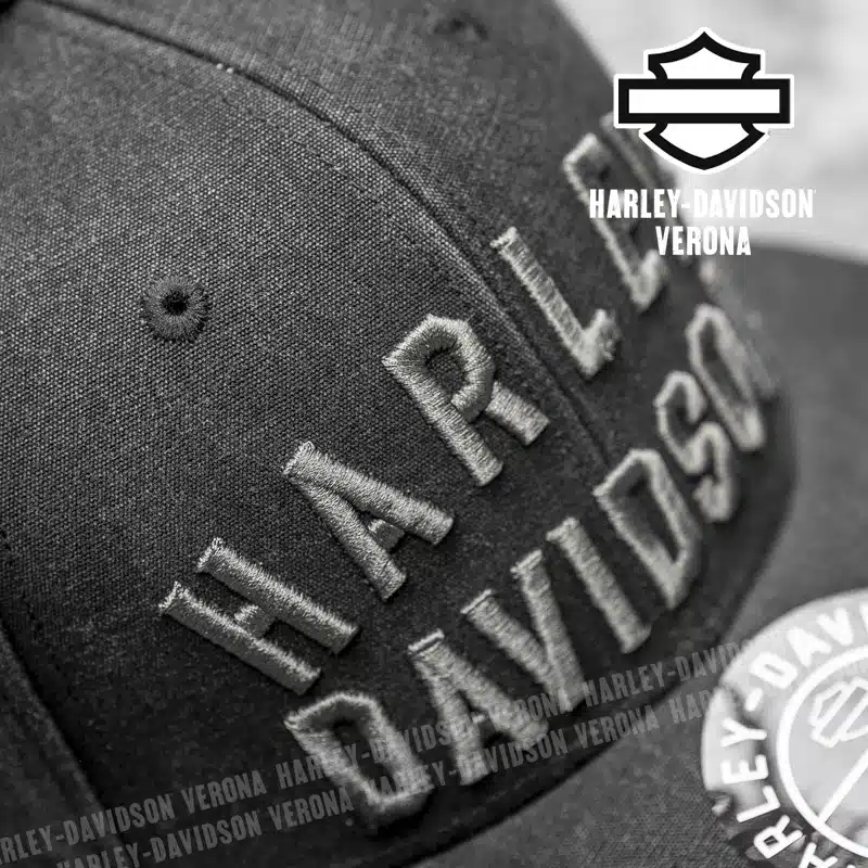 Cappellino Harley-Davidson® Fitted Washed Grey - immagine 3