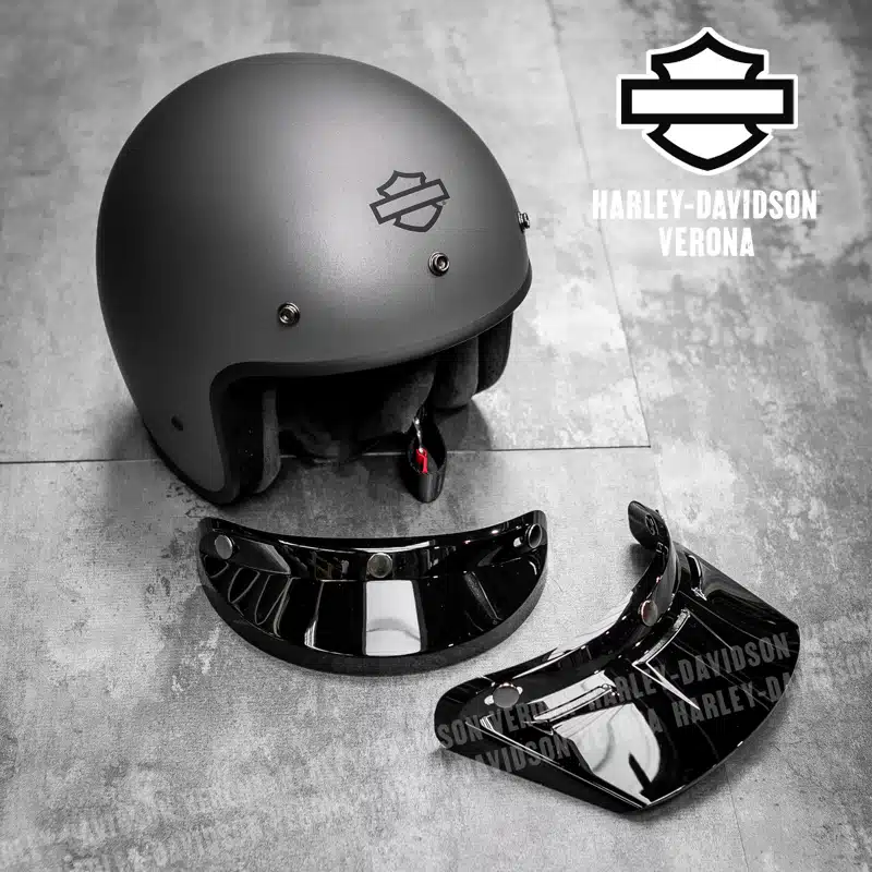 Casco Fury Bluetooth 3/4 Harley-Davidson® Matte Silver - immagine 3