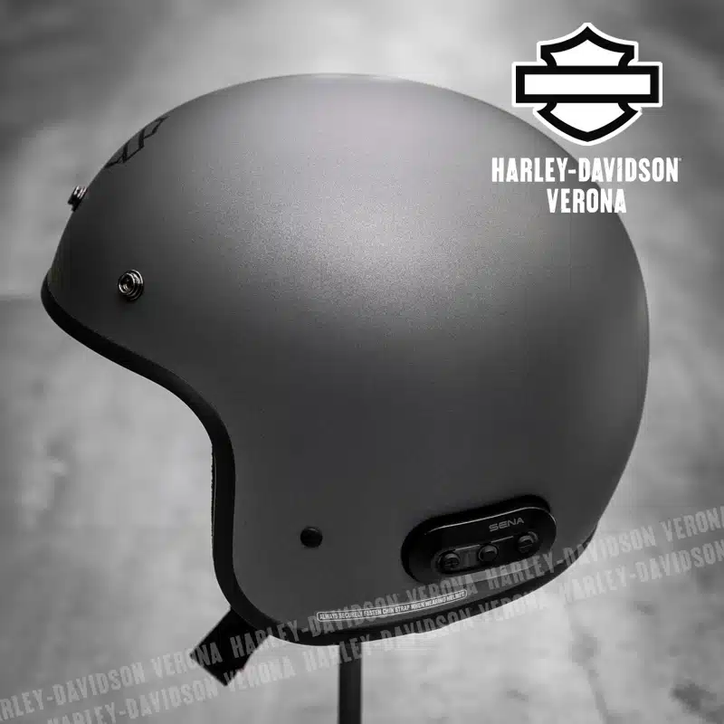 Casco Fury Bluetooth 3/4 Harley-Davidson® Matte Silver - immagine 5