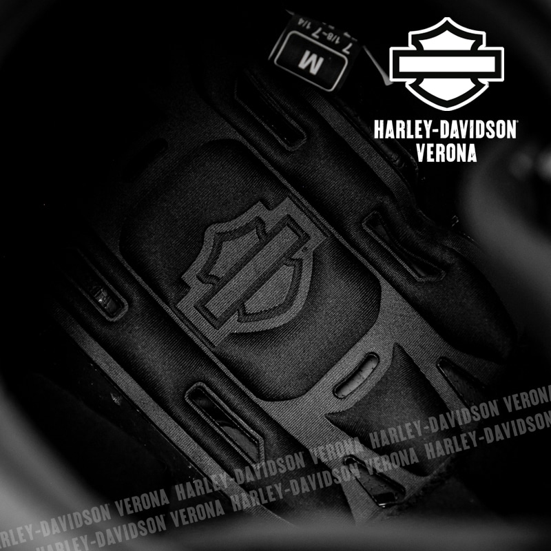 Harley Davidson Verona - Casco Harley-Davidson® 2 in 1 Pilot con guscio  termoplastico e sistema di blocco della fibbia micro-lock. Prese d'aria  frontali sulla parte superiore del casco e fori di ventilazione
