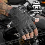 Harley Davidson Fingerless Gloves