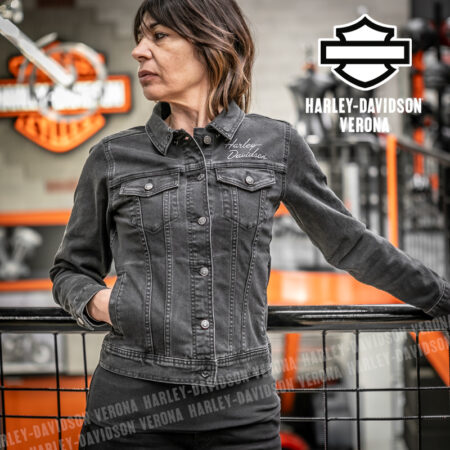 Giubbino di Jeans Harley-Davidson® Stretch Black