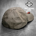 Cappellino elasticizzato Harley-Davidson® Flying Lap Distressed Green - immagine 3