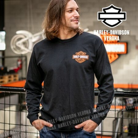 Maglia a manica lunga H-D® Verona B&S Black