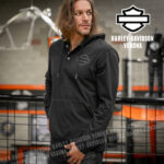 Maglia serafino con cappuccio Harley-Davidson® Cowboy Rider - immagine 3