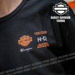 T-shirt Champion x Harley-Davidson® Fanatic Black and Orange - immagine 7