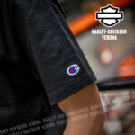T-shirt Champion x Harley-Davidson® Fanatic Black and Orange - immagine 8